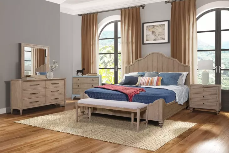 Wilmington Sand Panel Bedroom Set