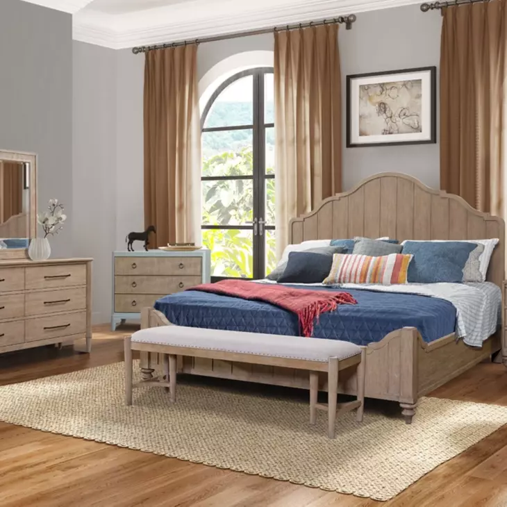 Wilmington Sand Queen Panel Bed