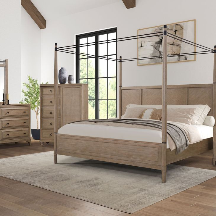 Wilmington Sand Canopy Bedroom Set