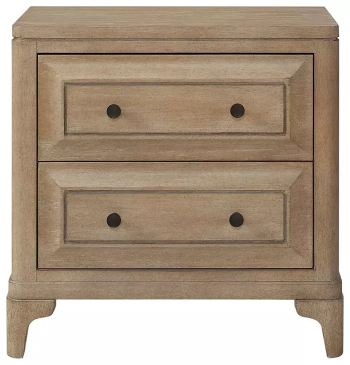 Wilmington Sand 2 Drawer Nightstand
