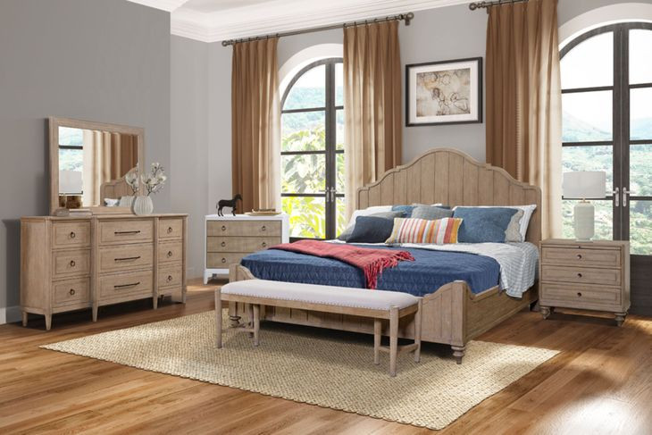 Wilmington Sand 3 Drawer Nightstand