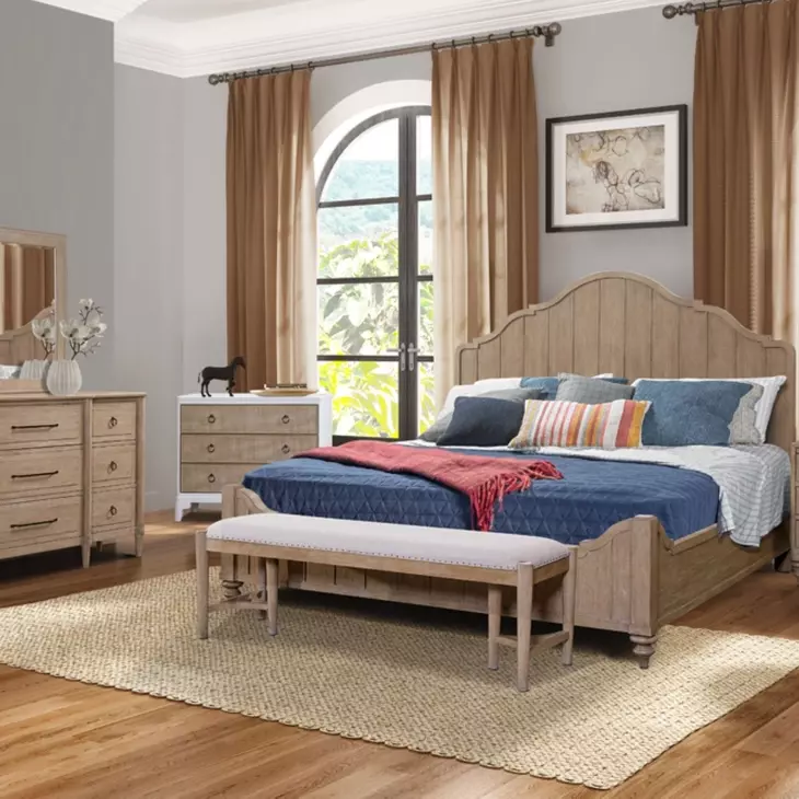 Wilmington Sand 3 Drawer Nightstand