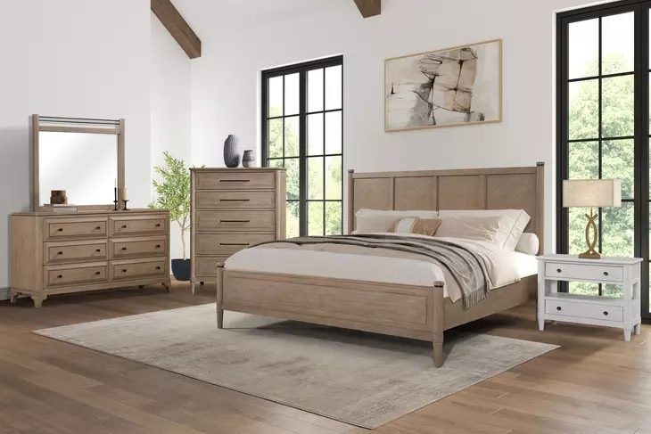 Wilmington White Open Nightstand