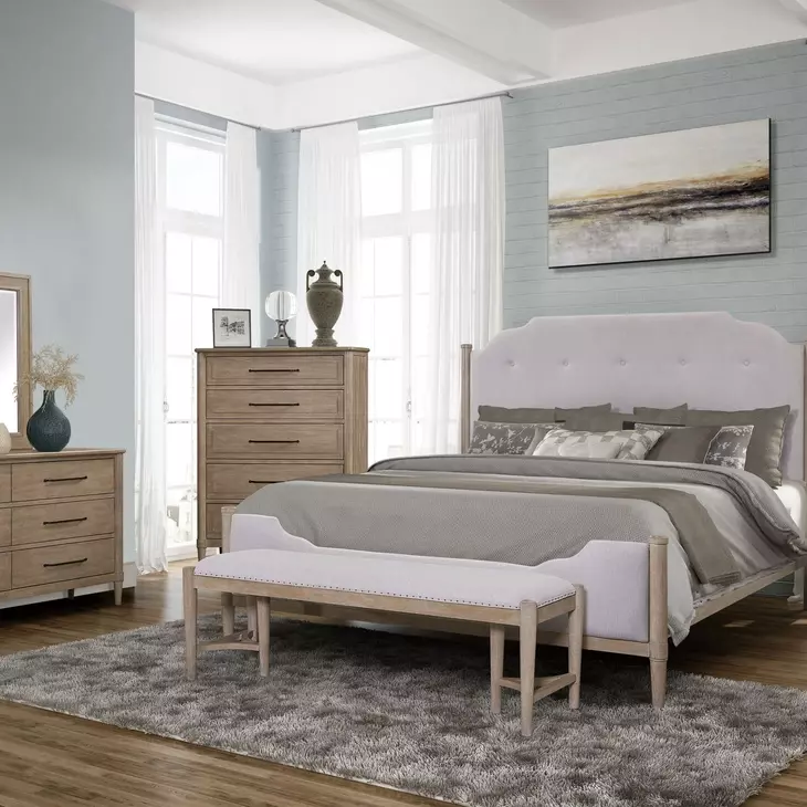 Wilmington Sand Open Nightstand
