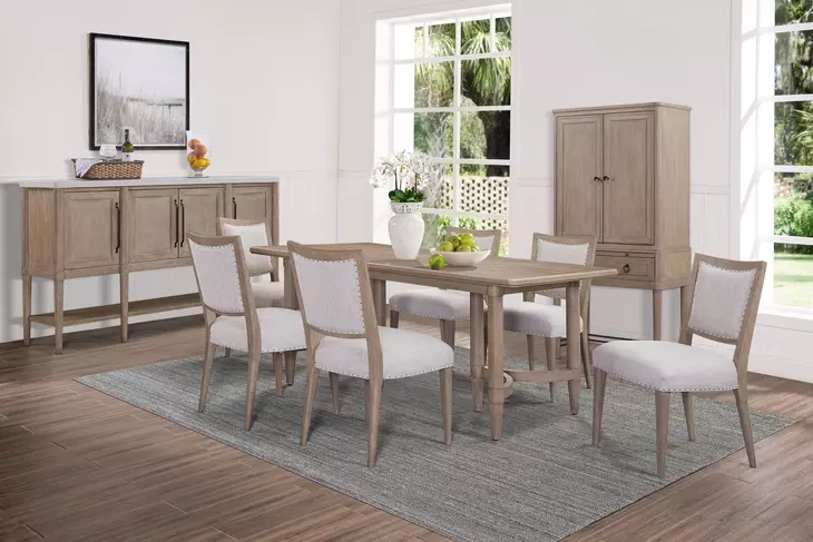Wilmington Sand HiLo Triad Dining Room Set
