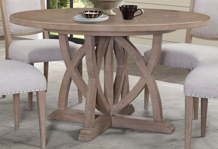 Wilmington Sand Round Extendable Dining Table