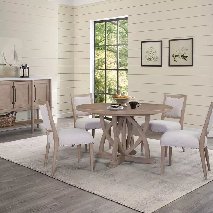 Wilmington Sand Upholstered Dining Chair Set of 2