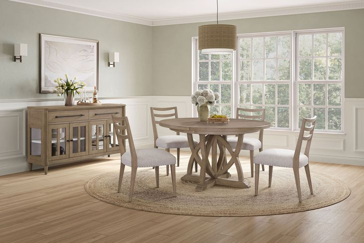 Wilmington Sand Ladderback Dining Chair Set of 2