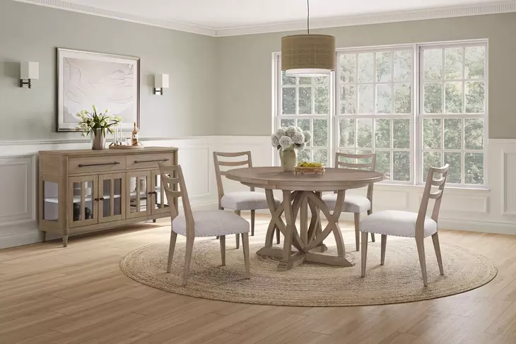 Wilmington Sand Ladderback Dining Chair Set of 2