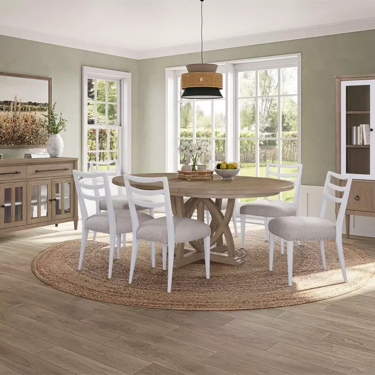Wilmington White Laderback Dining Chair Set of 2