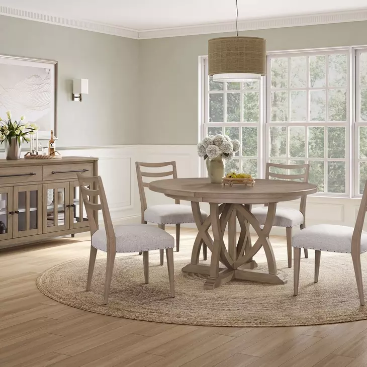 Wilmington Sand Ladderback Dining Chair Set of 2