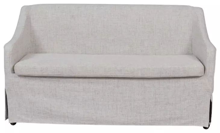 Wilmington Sand 60" Slipcovered Settee