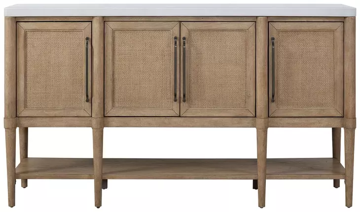 Wilmington Sand Cane Door Cement Top Server