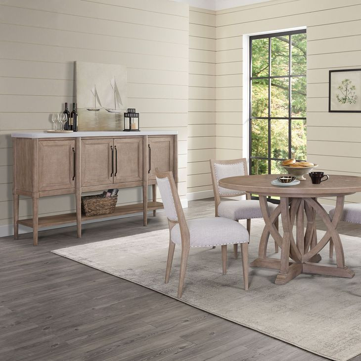 Wilmington Sand Cane Door Cement Top Server