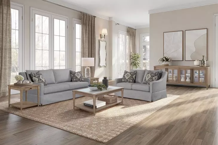 Wilmington Living Room Set B with 2 Pillows