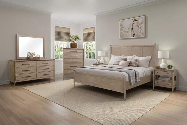 Wilmington Sand LoPost Bedroom Set