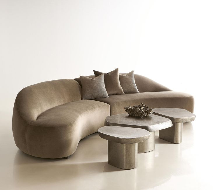 Clawson Graphite Freeform Large Cocktail Table