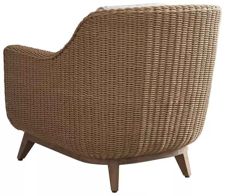 Isle of Palms Beige Upholstered Outdoor Lounge Chair