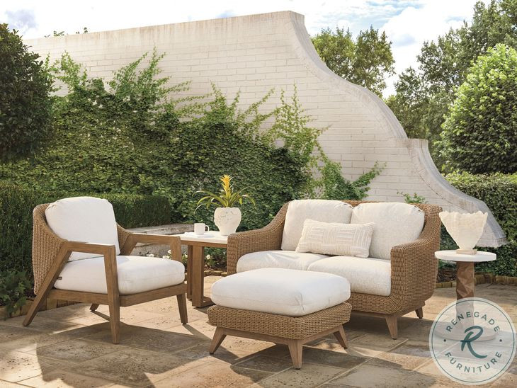 Isle of Palms Mocha and White Agate Stone Top Square Outdoor End Table