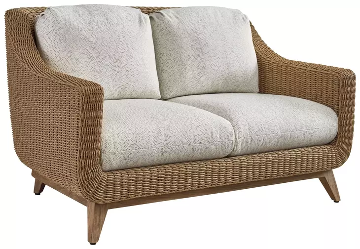 Isle of Palms Ivory Outdoor 58" Loveseat