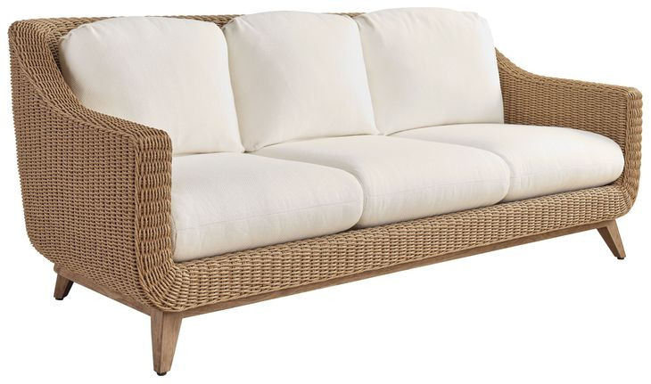 Isle of Palms White 83" Outdoor Sofa