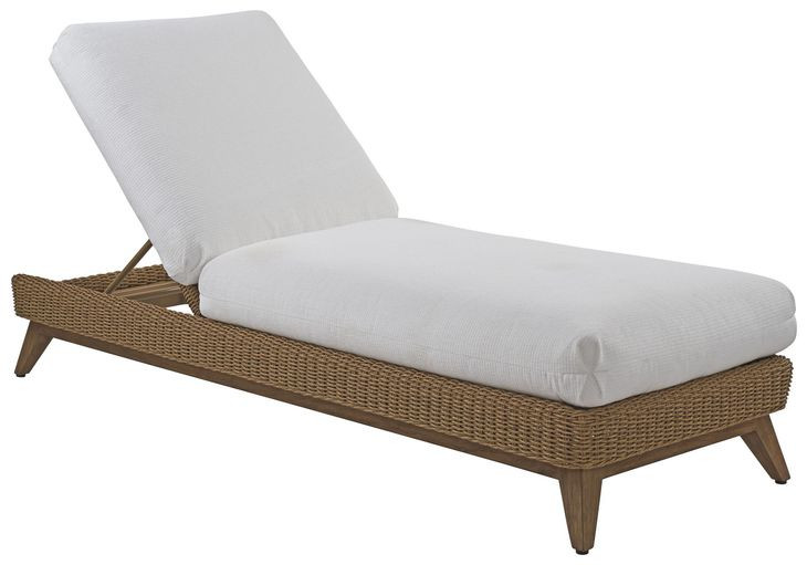 Isle of Palms White 82" Outdoor Chaise Lounge