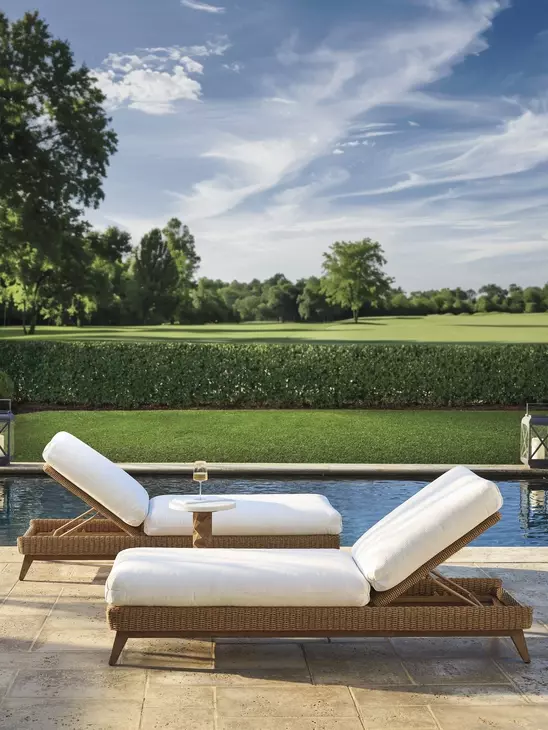 Isle of Palms White Outdoor 82" Chaise Lounge