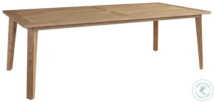 Isle of Palms Mocha Teak Rectangular Outdoor Dining Table