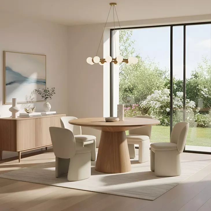 Mia Beige Upholstered Side Chair