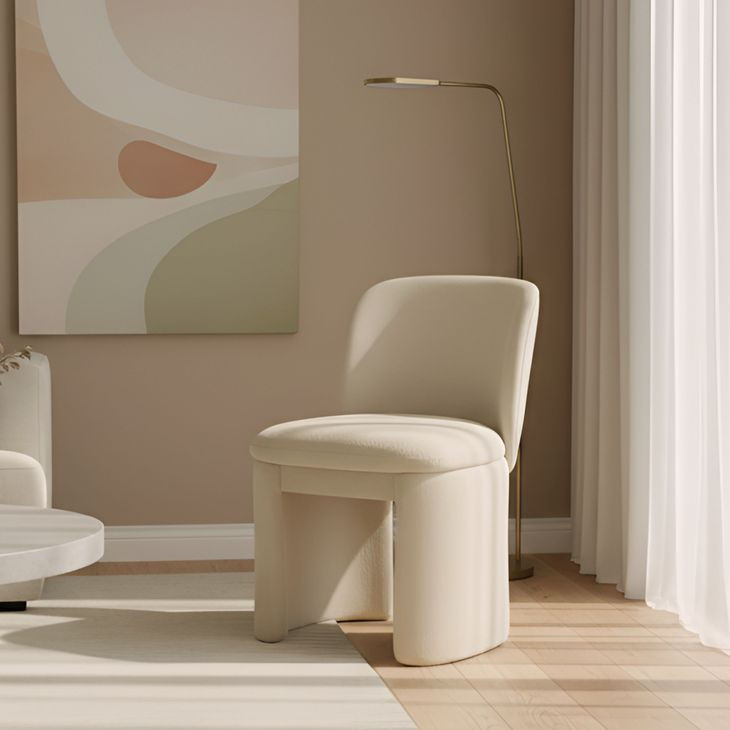 Mia Beige Upholstered Side Chair
