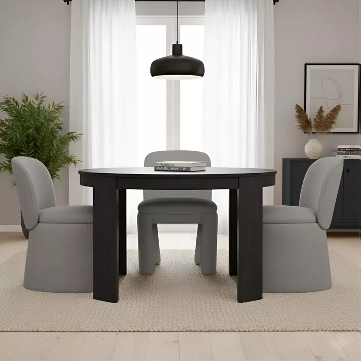 Mia Warm Gray Upholstered Side Chair