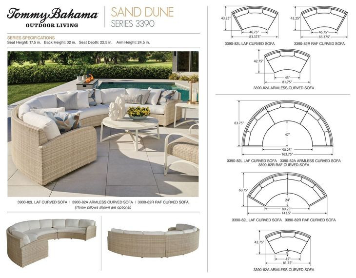 Sand Dune White Outdoor 3 Piece Modular Sectional