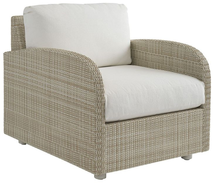 Sand Dune Cream Upholstered Outdoor Lounge Chair