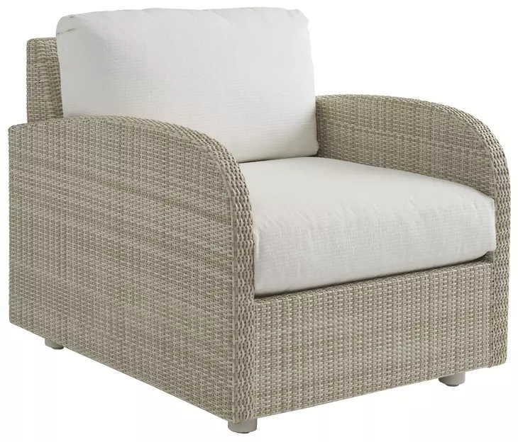 Sand Dune Cream Upholstered Outdoor Lounge Chair