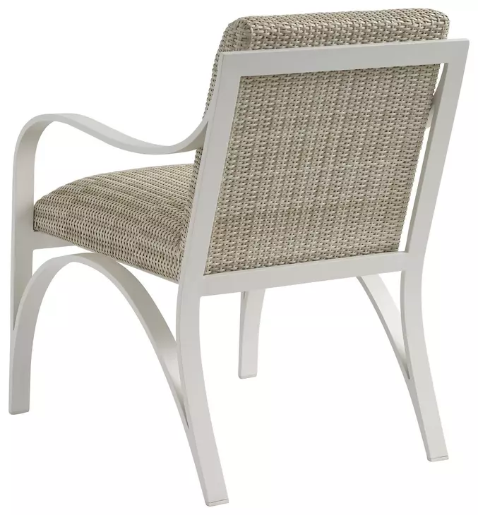 Sand Dune Cream Outdoor Round Stone Top Dining Room Set