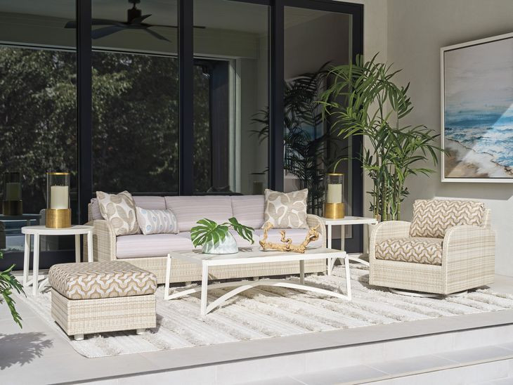 Sand Dune Brown Outdoor 88" Sofa