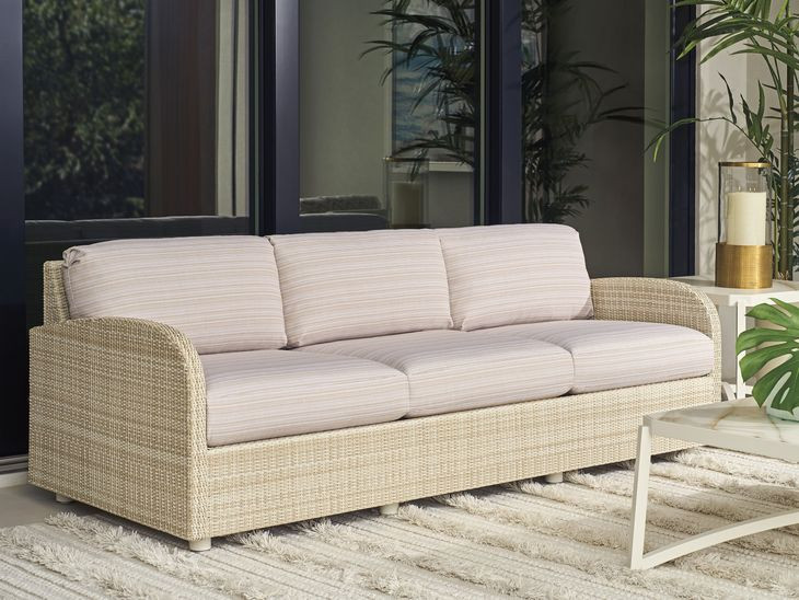 Sand Dune Brown Outdoor 88" Sofa