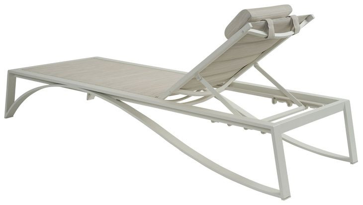 Sand Dune Brown Outdoor 83" Chaise with Pillow
