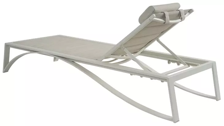 Sand Dune Brown Outdoor 31" Chaise with Pillow