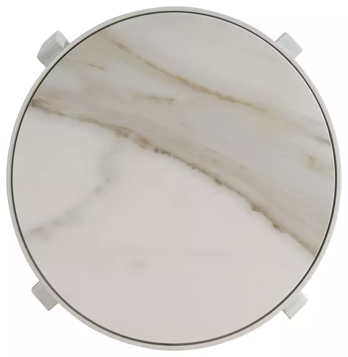 Sand Dune Cream Outdoor Rectangular Stone Top Occassional Table Set