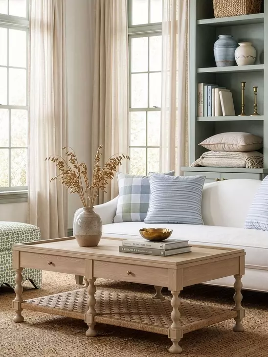 Haven Sun Oak Rectangular Cocktail Table