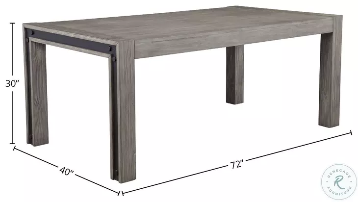 Fallon Gray And Black Dining Table From Alpine Coleman Furniture
