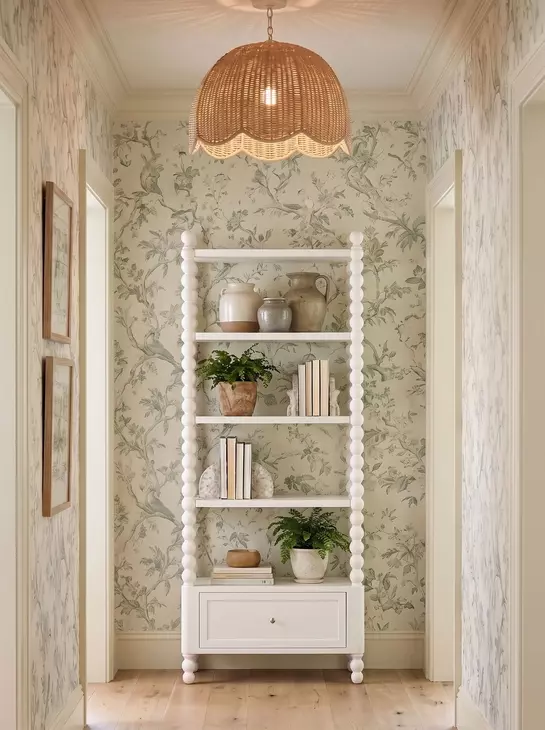 Haven Warm White Etagere with 4 Shelves