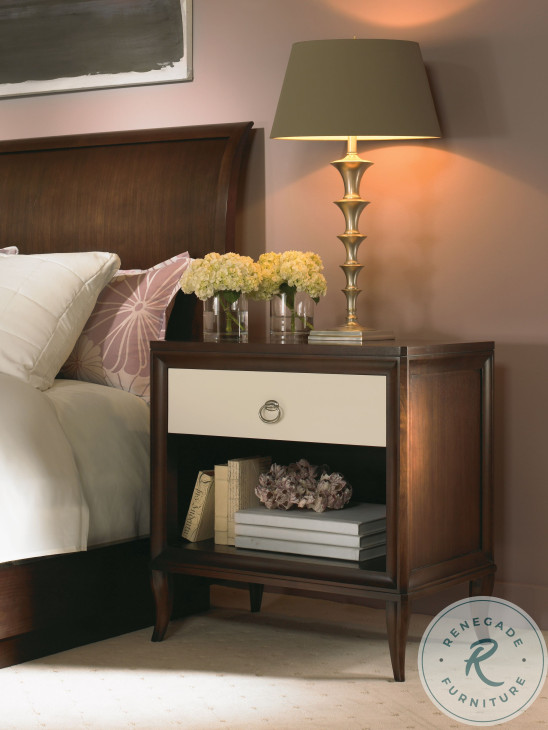 Tribeca American Walnut 1 Drawer Rectangular Nightstand