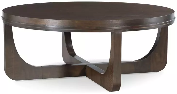 Tribeca Brown Round Cocktail Table