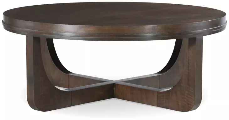Tribeca Brown Round Cocktail Table