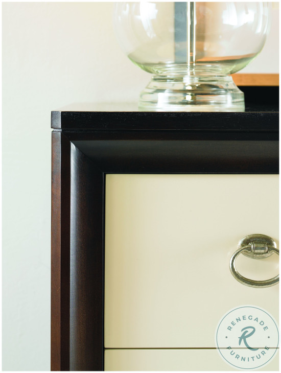 Tribeca American Walnut And Cream 8 Drawer Dresser