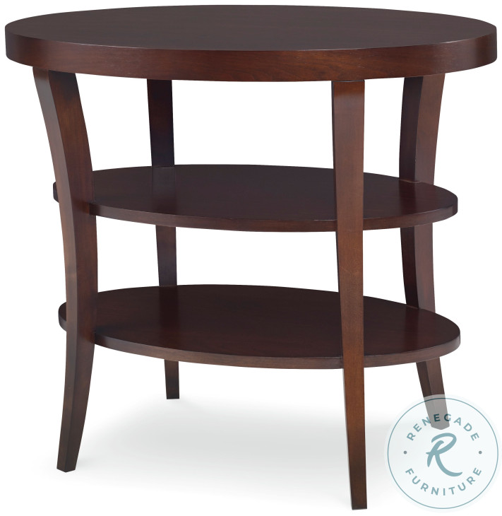 Tribeca American Walnut Oval Lamp Table