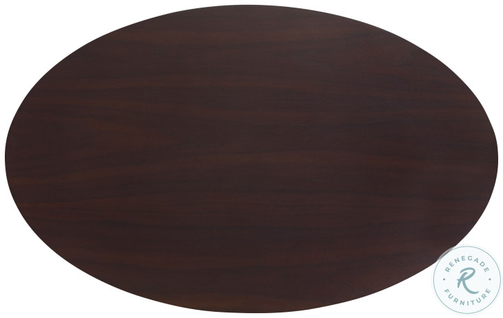 Tribeca American Walnut Oval Lamp Table