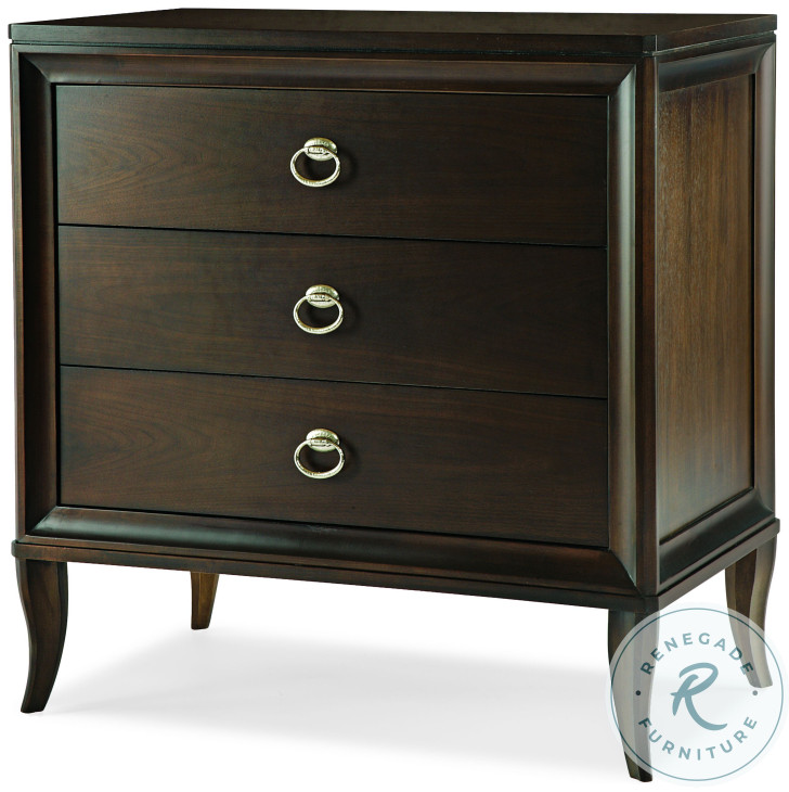 Tribeca American Walnut 3 Drawer Nightstand